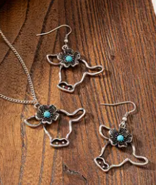 Cow Necklace/Earrings