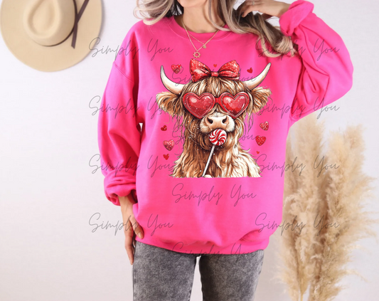 Valentine Highland Cow