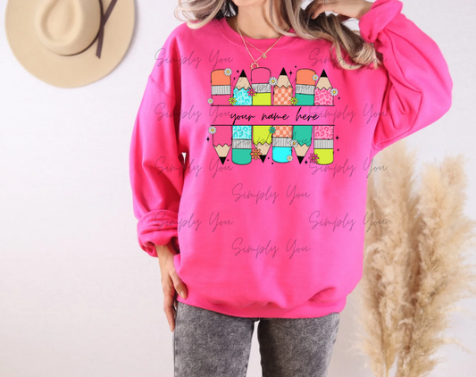 Teacher with Custom Name