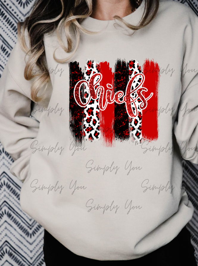 KC Black and Red Leopard