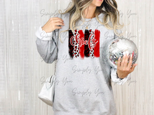 KC Black and Red Leopard