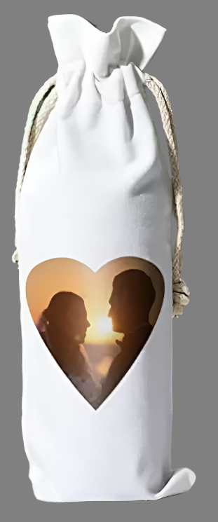 Customizable Canvas Wine Bottle Bag